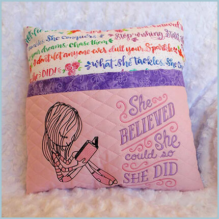She Believed pillow