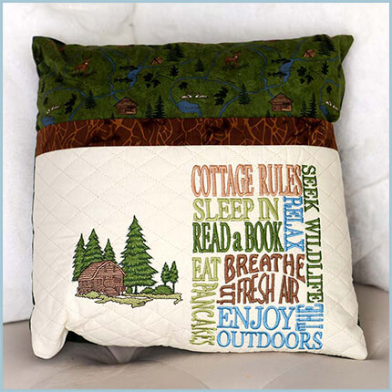 cottage pillow